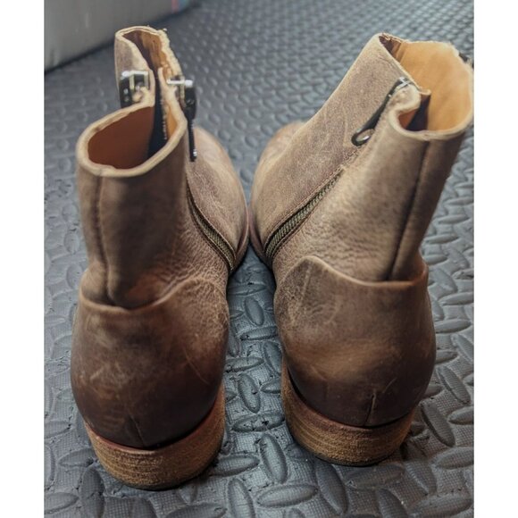 New Womens Kork-Ease Riley Brown Oiled Distressed‎ Leather Ankle Booties NWOB - Picture 7 of 8